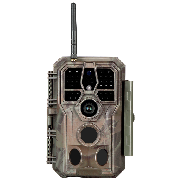 Wildkamera Wlan Fotofalle Jagdkamera Wildtierkamera 32MP 1296P 0,1s Schnelle Trigger Geschwindigkeit Nachtsicht Bewegungsmelder 120°PIR IP66 Wasserdichter | A280W Braun