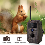 Bundle Wildkamera Wildtierkamera Jagdkamera Wlan 32MP 1296P 0,1s Auslöserzeit Bewegungsmelder 110°PIR und Solarpanel-Kits 8000mAh 12V/9V/6V| W600 Rot