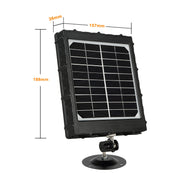 Bundle Wildkamera Wildtierkamera Jagdkamera Wlan 32MP 1296P 0,1s Auslöserzeit Bewegungsmelder 110°PIR und Solarpanel-Kits 8000mAh 12V/9V/6V| W600 Braun