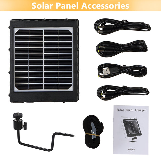 Solarpanel-Kits 3W 8000mAh 12V/9V/6V Ausgang Mini Portable Outdoor oder Indoor Wiederaufladbare Stromversorgung für alle Wildkamera | BL8000