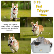 4-tlg. Wildkamera 48MP 1296p mit Audio und Bewegungsmelder Nachtsicht Max. Entfernung bis 100 Füße, 0,1s Trigger Geschwindigkeit , IP66| A280