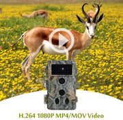 Wildtierkamera Jagd 32MP 2304*1296p mit Bewegungsmelder Nachtsicht Max. Entfernung bis 90 Füße, 0,1s Schnelle Trigger Geschwindigkeit，IP66 Wasserdichter| A262