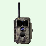 Wildkamera Wlan Fotofalle Jagdkamera Wildtierkamera 32MP 1296P 0,1s Schnelle Trigger Geschwindigkeit Nachtsicht Bewegungsmelder 110°PIR IP66 Wasserdichter | W600 Braun
